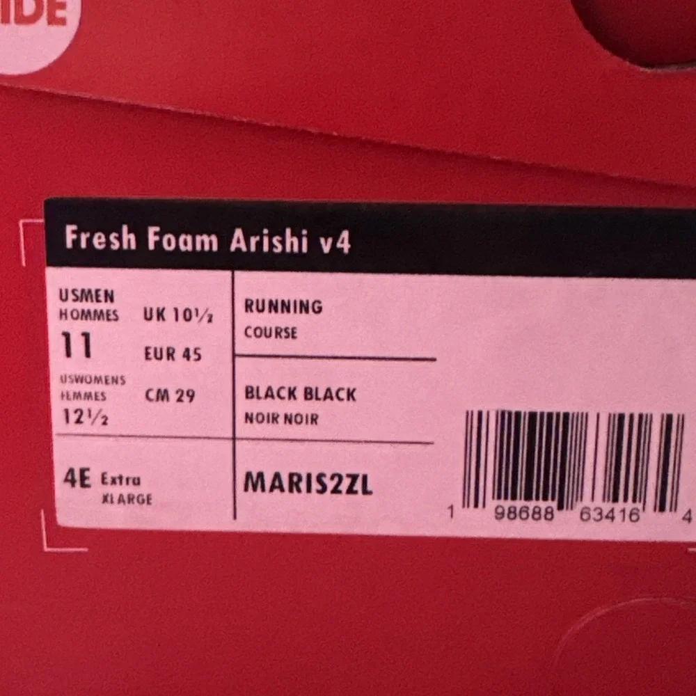 New Balance Arishi Fresh Foam v4 Running Shoe Men‎ Size 11 4E Wide MARIS2ZL